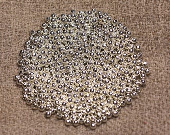 500pc approximately - Silver Metal Beads Quality Balls 2mm 4558550013330