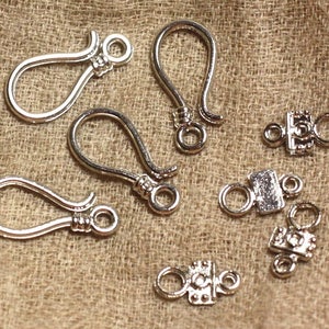 4pc - Clasps Hooks - Silver Plated Quality 24mm 4558550037213