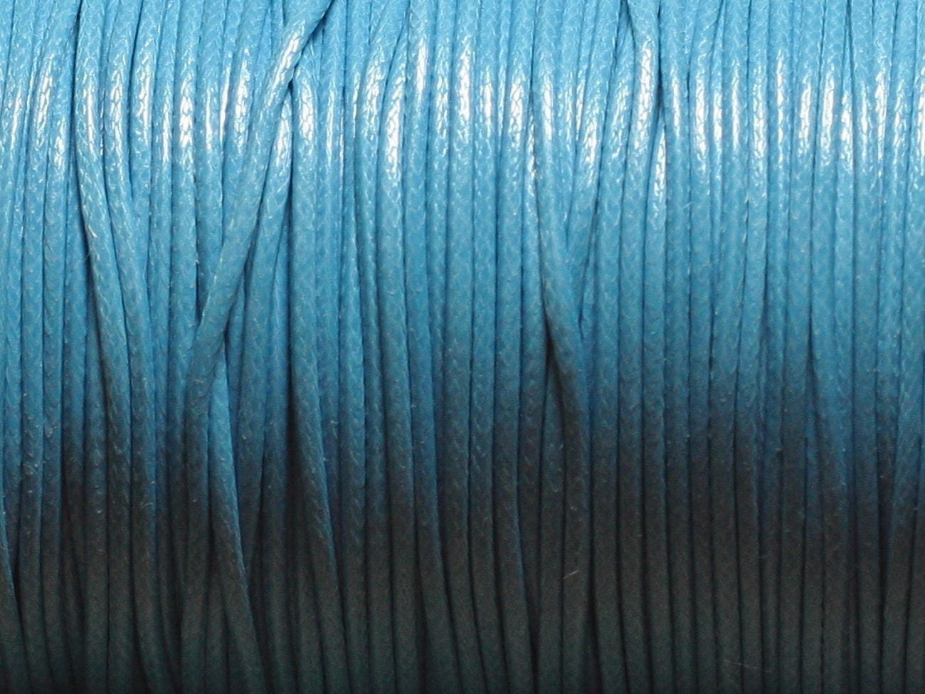 5 Meters - Coated Waxed Cotton Cord Rope Thread 1.5mm Azure Sky Blue ...