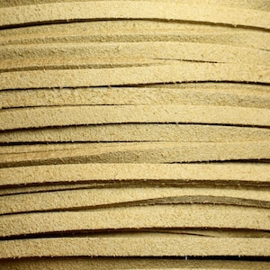 5 meters - Cord Lanyard Suede Suede 3mm Beige Ecru 4558550002044