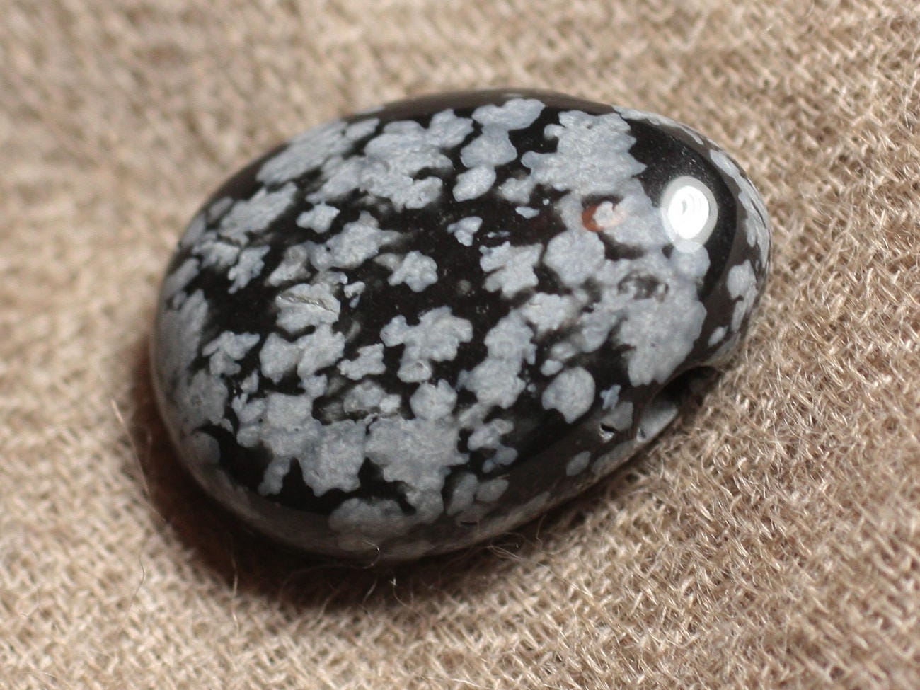 Pendentif Obsidienne Noire Goutte 25mm - Pierre Semi-Précieuse - Neuf - Homemade