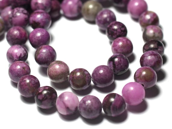 20pc Sugilite Stone Beads Balls 4mm Purple Pink 7427039728973 Etsy