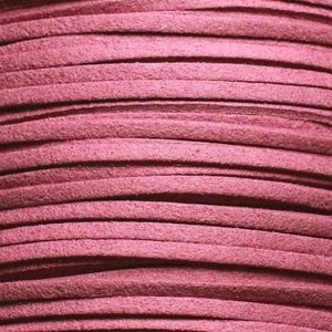 5 meter - Suede Koord Lanyard 3mm Paars Roze 4558550004727