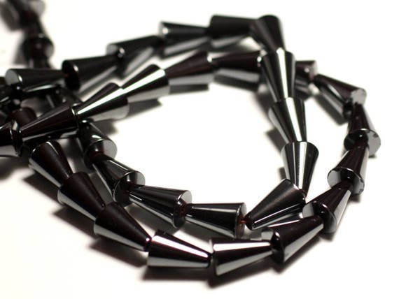 6mm Facettierte Glasschliffperlen 30 Stück #G14 hämatit