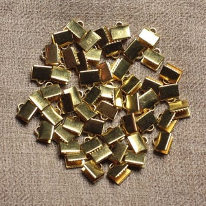 20pc - Findings Accessories Tips to fold over claws Gold plated metal without nickel 7x5mm - 4558550029713