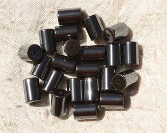 10pc - Perles de Pierre - Hématite Colonnes Tubes 12x8mm   4558550017536