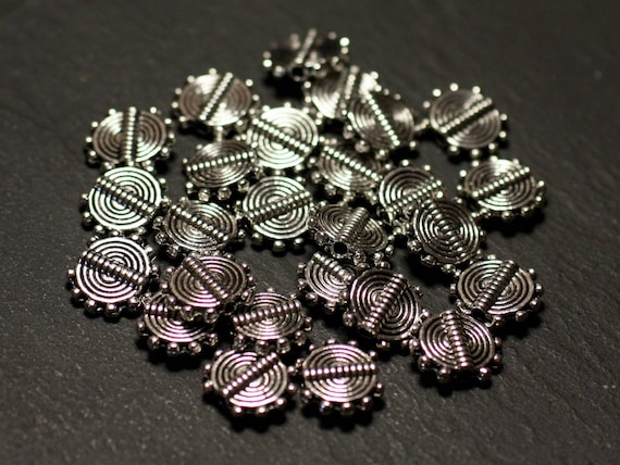 10 Perles Boules Rondes En Argent 925 Massif - Diamètre 2 Mm - Neuf Pour Création Bijoux