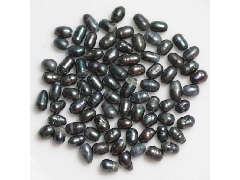 10pc Cultured Pearls Black Olives 35mm 4558550037237 Etsy