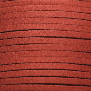 5 meter - Koord Lanyard Suède Suède 3mm Baksteen Rood Bruin - 7427039730648