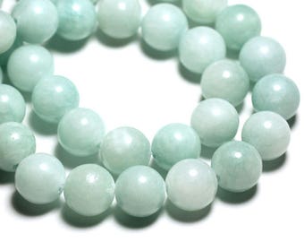 Fil De Perles En Pierre Jade - 39cm, Environ 89 Perles De 4mm, Vert Paon/canard/turquoise, Neuf !