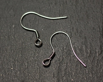 20pc - Ear Hooks 22mm 316L Surgical Stainless Steel - 8741140010727