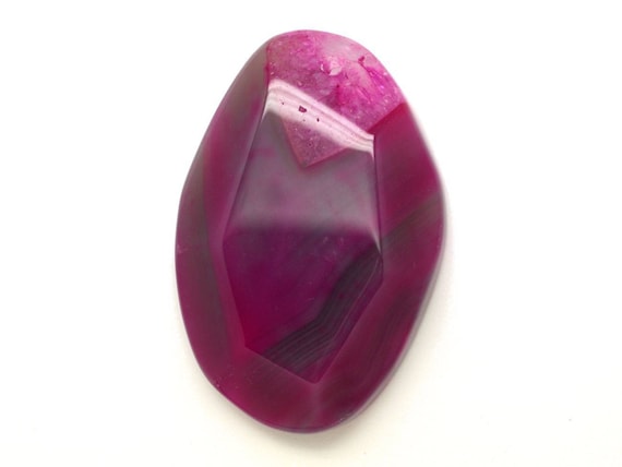 Facet Stone Pendant - Pink Color Facet Stone Pendant - Pink Color