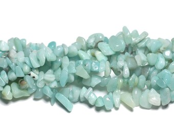 110pc environ - Perles de Pierre - Amazonite Rocailles Chips 5-12mm - 4558550032898