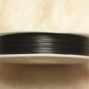 Spool 100 Meters - Cabled Metal Wire 0.38mm Black - 4558550039842