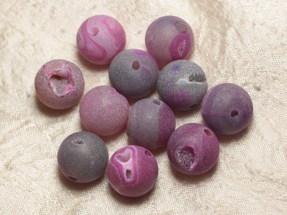 Lot De 5 Perles De Jade - 8mm, Perçage 2.5mm - Réf. 4558550027030 - Neuf