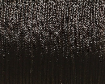 10 meters Black Braided Nylon Fabric Cord Thread 0.8mm - 4558550027528