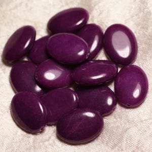 1pc - Steenkraal - Violet Jade Ovaal 25x18mm 4558550015563