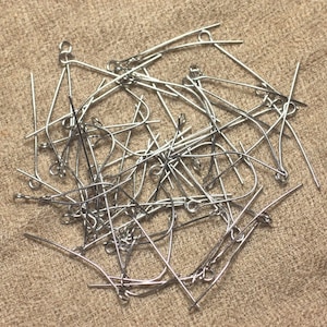 50pc - Surgical Steel Eye Pins 30mm 4558550023087