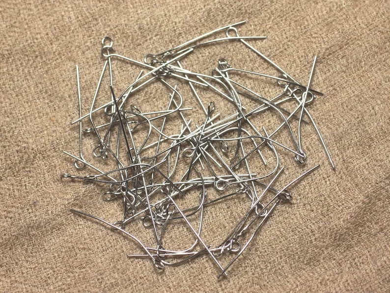 Clous Tiges à Oeil - 14 Mm - Couleur Cuivre - Lot De 100 Pièces - NHA