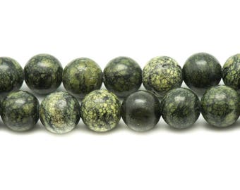 10pc - Stone Beads - Serpentine Balls 10mm 4558550031112