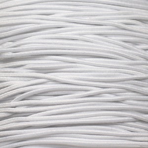 Skein approximately 100 meters - Elastic Thread Nylon Fabric 1.2mm White - 7427039731751