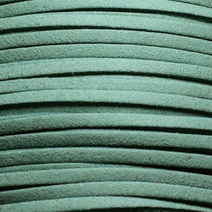 Spool 90 meters approx - Suede Suede Lanyard Cord 3mm Blue Green Peacock Duck