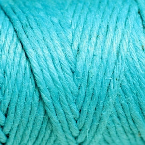 3 meters - Hemp Twine Cord 1.5mm Blue green turquoise - 4558550083715