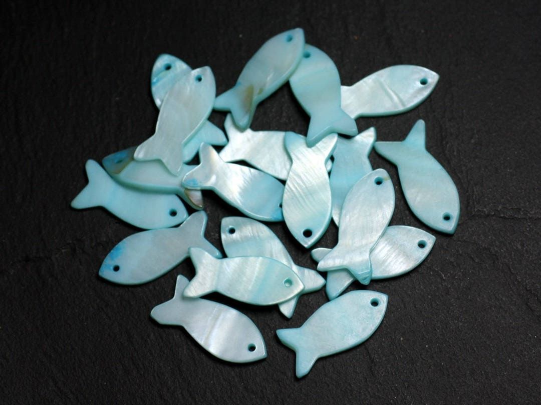 Lot De 10 Perles Pendentifs En Nacre Blanche étoiles 11-12mm - Neuf, Pour Création De Bijoux