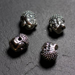 1個 - 925スターリングシルバーブッダビーズ 12mm - 4558550086426