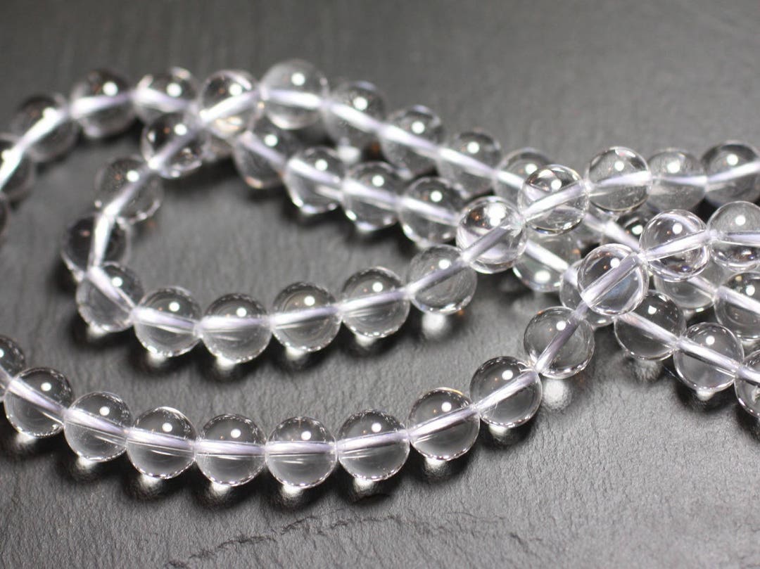 2pc - Stone Beads - Crystal Quartz Balls 12mm 4558550025821
