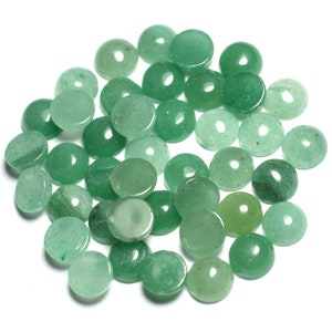 1pc - Cabochon Pierre Aventurine Verte Rond 14mm - 7427039742153