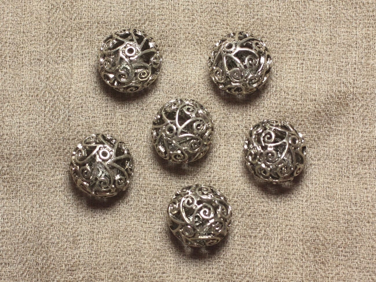 10 Perles Boules Rondes En Argent 925 Massif De 2mm - Idéales Pour Création De Bijoux