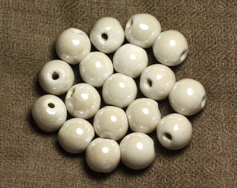 10pc Perles Céramique Porcelaine Boules 10mm Rouge Bordeaux tacheté 87411400 10pc Perles Céramique Porcelaine Boules 10mm Rouge Bordeaux tacheté 87411400