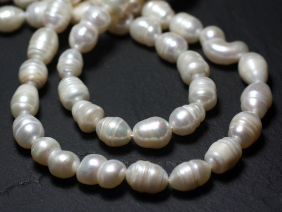 Thread 33cm 45pc Approx - Freshwater Cultured Pearls Olives