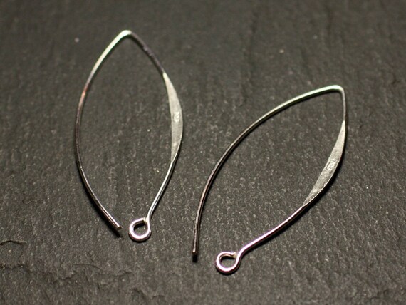 1 Paire Crochets Argent 925 Boucles d/'Oreilles 36mm 4558550013408
