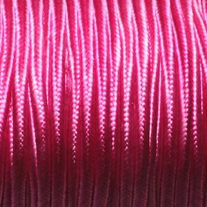 5 meter - Soutache Satijn Stoffen Koord Lanyard 2.5mm Fuchsia Roze - 8741140018853