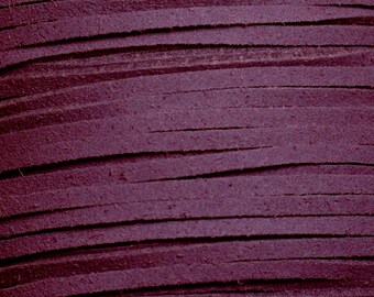 5 meters - Suede Suede Cord Rope Thread 3mm Purple - 7427039747189