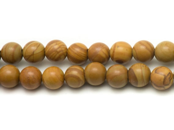 Grossiste Perles Semi Précieuses En Jaspe Zèbre Ronde 8mm DIY