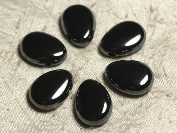 Naturosphère - Bijoux Naturels C17 - Pendentif Goutte Pierre Percée En Agate Mousse