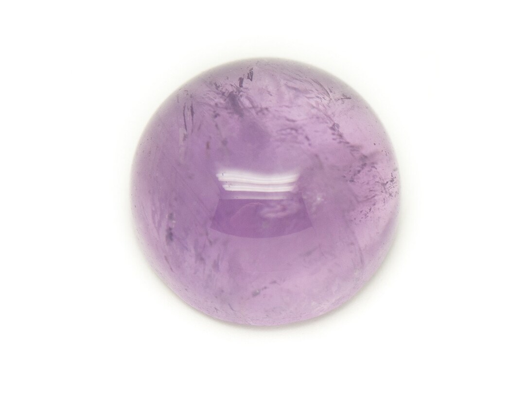 2 Cabochons Ronds En Améthyste 6 Mm - Pour Création Bijoux, Neufs