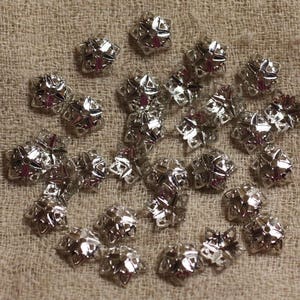 10 Stück – Rhodium-Silber-Metallbecher 10 mm 4558550020697