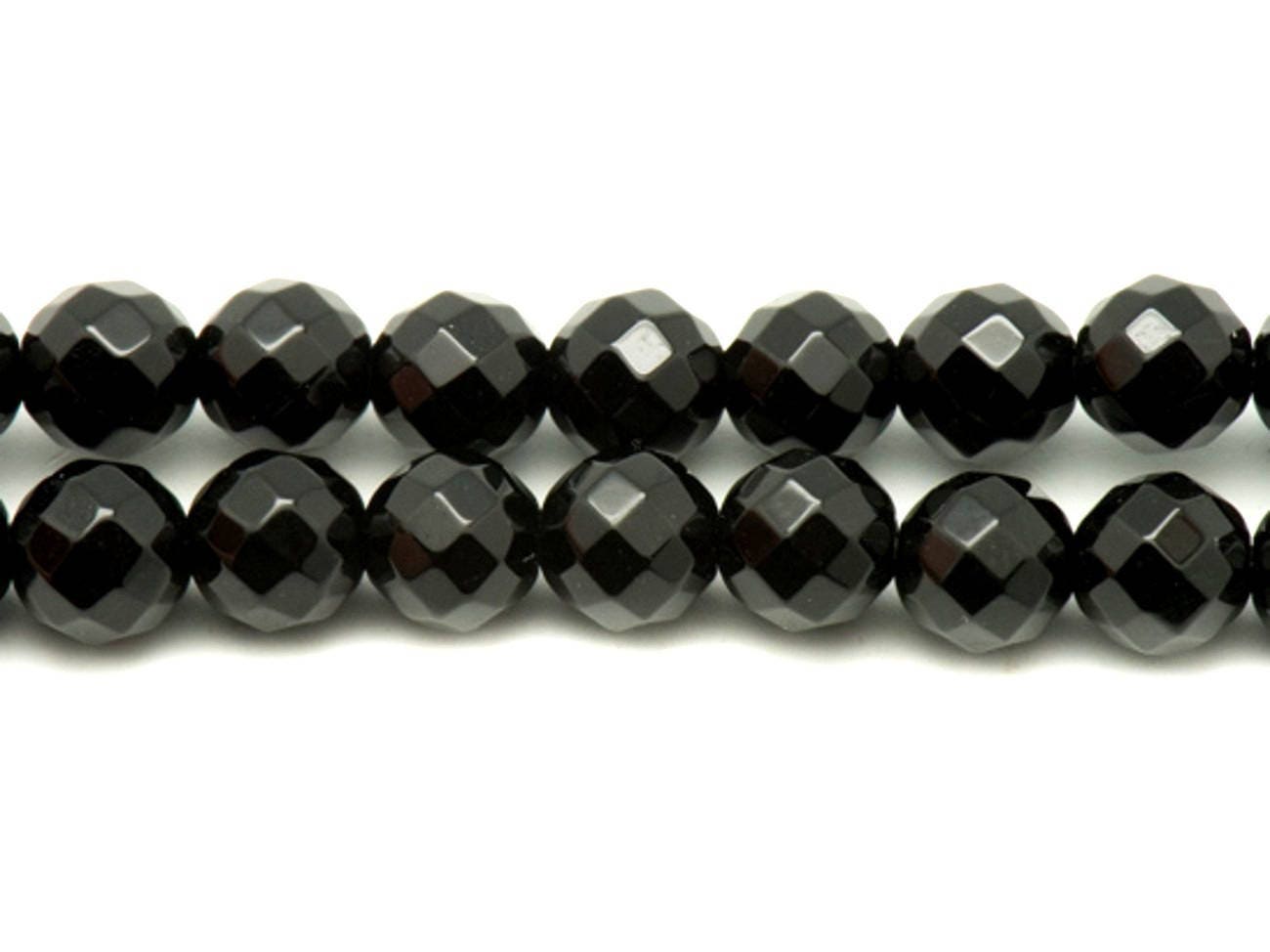 Lot De 5 Perles En Onyx Noir Facetté 10mm - Marque Homemade, Neuf, EAN 4558550037763