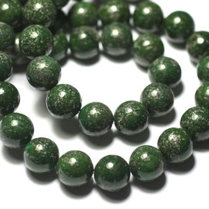 10pc - Stone Beads - Green Pyrite Balls 6mm 4558550013729