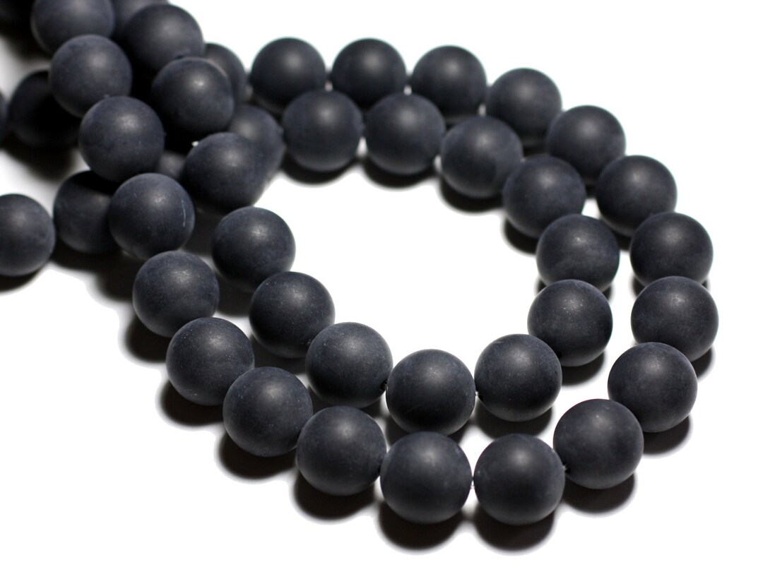 Lot De Perles En Labradorite Boules 8mm - Environ 48 Pièces - Fil De 39 Cm