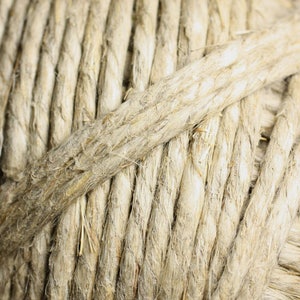 Reel 60 meters approx - Thread Cord Cord Twine Hemp 4-5mm Beige Ecru - 8741140010901