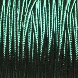 5 meter - Soutache Satijn Stoffen Koord Lanyard 2.5mm Imperial Fir Green - 8741140018846