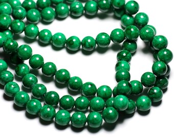 Fil De Perles En Jade Vert Impérial - 4mm, 92 Perles, 39cm, Parfait Pour Création De Bijoux