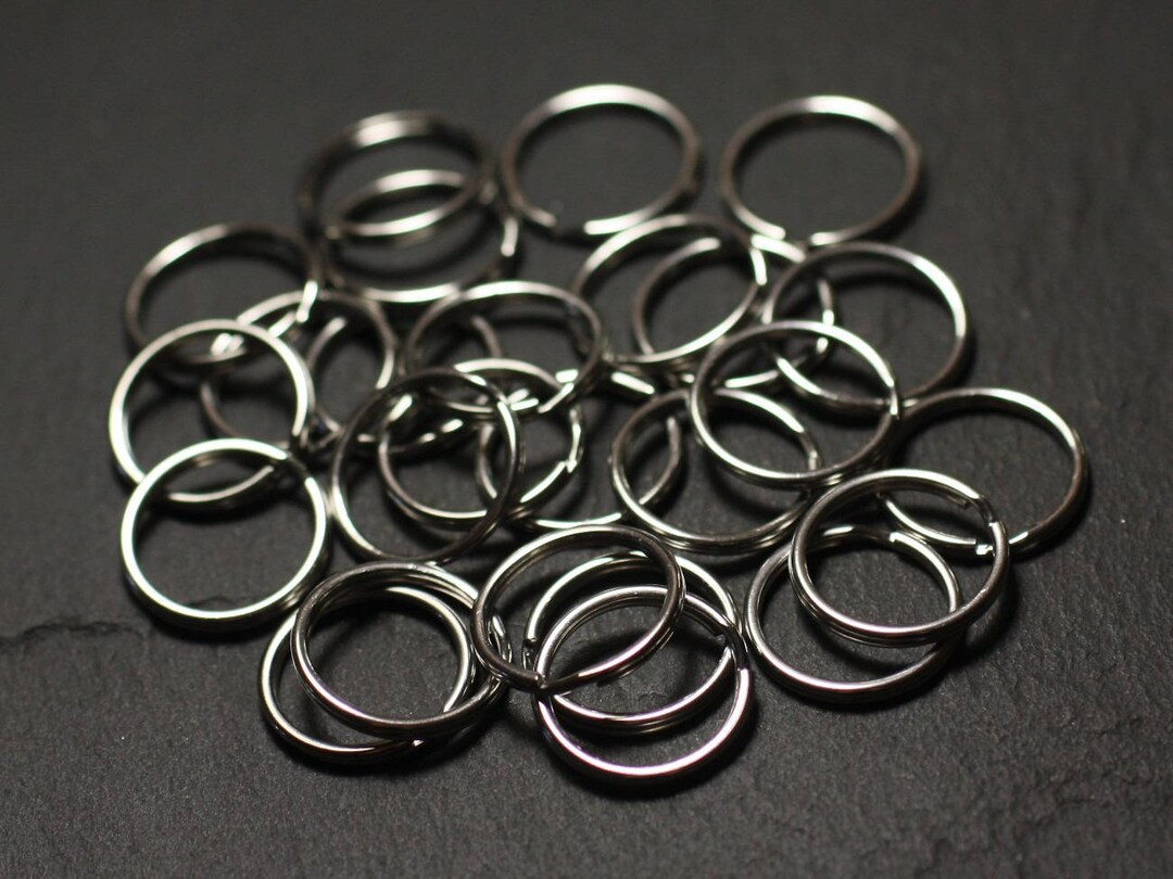 100pc - 15mm Stainless Steel Double Open Key Rings - 8741140014121 - Etsy