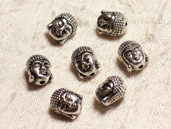 Cache Perles à écraser Métal Argenté Rhodium 4mm 4558550034748 30pc