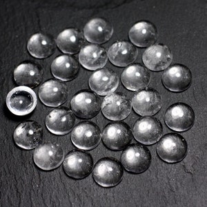 2st - Cabochon Pierre - Quartz Bergkristal Rond 6mm - 7427039732871